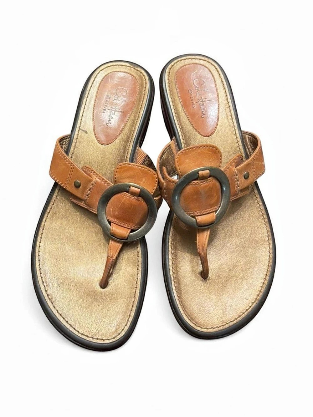Nike air  Brown Leather-Look Sandals